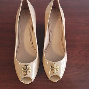 Tory Burch Jade Peep Toe Wedge